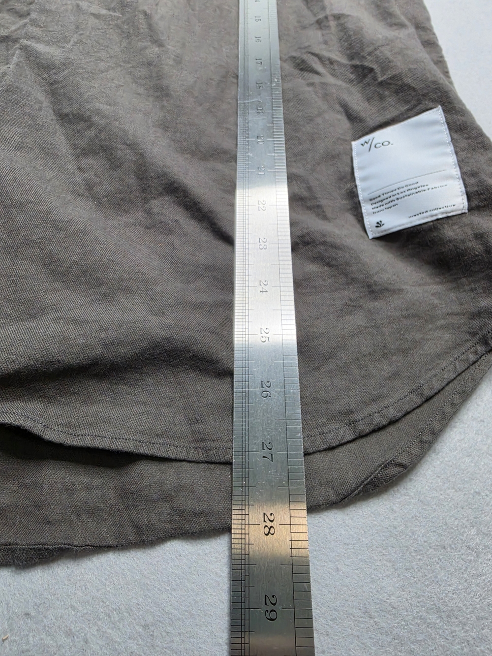 Wasted Collective Gray Button Down Large Good Times Do Good Made Japan - Picture 6 of 8